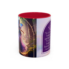 Load image into Gallery viewer, Colorful Inspirational Mug for Spiritual Souls, Affirmation Coffee Cup, Gift for Mindfulness, Butterfly Design, Rainbow Mug