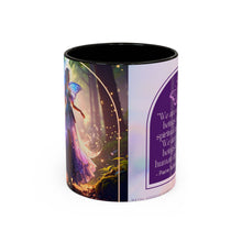 Load image into Gallery viewer, Colorful Inspirational Mug for Spiritual Souls, Affirmation Coffee Cup, Gift for Mindfulness, Butterfly Design, Rainbow Mug