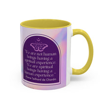 Load image into Gallery viewer, Colorful Inspirational Mug for Spiritual Souls, Affirmation Coffee Cup, Gift for Mindfulness, Butterfly Design, Rainbow Mug