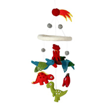 Load image into Gallery viewer, Dinosaur Volvano Nursery Felt Mobile