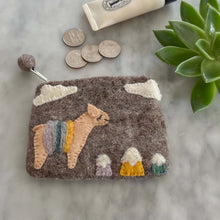Load image into Gallery viewer, Llama Felt Coin Purse