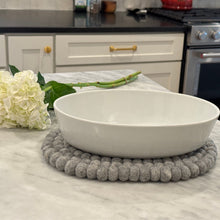 Load image into Gallery viewer, Felt Casserole Trivet, Heather grey