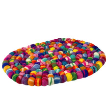 Load image into Gallery viewer, Felt Casserole Trivet, Rainbow Tie Dye