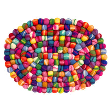 Load image into Gallery viewer, Felt Casserole Trivet, Rainbow Tie Dye
