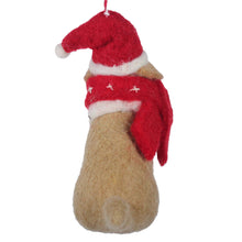 Load image into Gallery viewer, Big Dog Golden Lab Felt Christmas Ornament