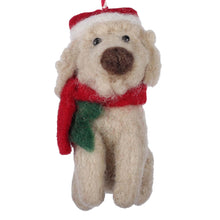 Load image into Gallery viewer, Big Dog Labradoodle Felt Christmas Ornament