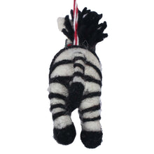 Load image into Gallery viewer, Christmas Zebra Felt Christmas Ornament