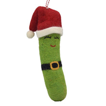 Load image into Gallery viewer, Mr. Claus Pickle Felt Ornament