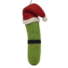 Load image into Gallery viewer, Mr. Claus Pickle Felt Ornament
