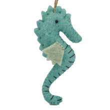 Load image into Gallery viewer, Seahorse Felt Ornament