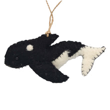 Load image into Gallery viewer, Orca Felt Ornament