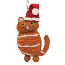 Load image into Gallery viewer, New Ginger Cat Felt Ornament