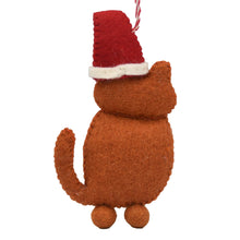 Load image into Gallery viewer, New Ginger Cat Felt Ornament