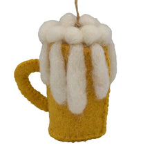 Load image into Gallery viewer, Beer Mug Felt Ornament