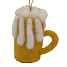 Load image into Gallery viewer, Beer Mug Felt Ornament