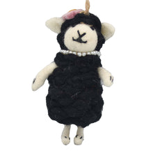 Load image into Gallery viewer, Black Sheep Felt Ornament