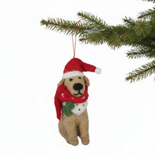Load image into Gallery viewer, Big Dog Golden Lab Felt Christmas Ornament