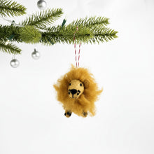 Load image into Gallery viewer, Lion Felt Christmas Ornament