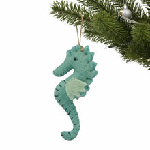 Load image into Gallery viewer, Seahorse Felt Ornament