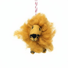 Load image into Gallery viewer, Lion Felt Christmas Ornament