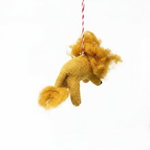 Load image into Gallery viewer, Lion Felt Christmas Ornament
