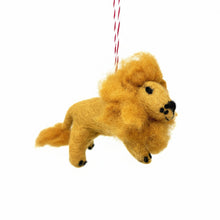 Load image into Gallery viewer, Lion Felt Christmas Ornament