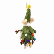 Load image into Gallery viewer, Christmas Spirit Mouse Felt Ornament