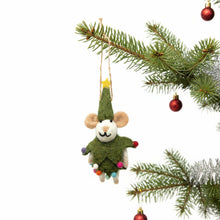 Load image into Gallery viewer, Christmas Spirit Mouse Felt Ornament