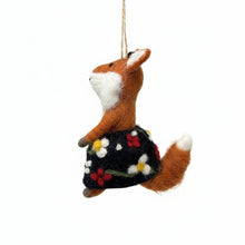 Load image into Gallery viewer, Foxy Frau Felt Ornament