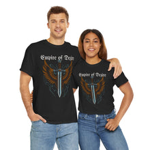 Load image into Gallery viewer, Empire of Dezire Shield and sword Unisex Heavy Cotton T-Shirt