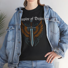 Load image into Gallery viewer, Empire of Dezire Shield and sword Unisex Heavy Cotton T-Shirt