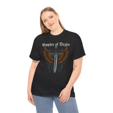 Load image into Gallery viewer, Empire of Dezire Shield and sword Unisex Heavy Cotton T-Shirt