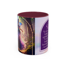 Load image into Gallery viewer, Colorful Inspirational Mug for Spiritual Souls, Affirmation Coffee Cup, Gift for Mindfulness, Butterfly Design, Rainbow Mug