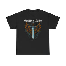 Load image into Gallery viewer, Empire of Dezire Shield and sword Unisex Heavy Cotton T-Shirt