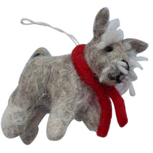 Load image into Gallery viewer, Terrier Dog Handmade Felt Ornaments, Set of 2