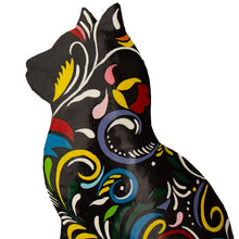 Load image into Gallery viewer, Thoughtful Kitty Painted Haitian Steel Drum Wall Art, 14.5 inch