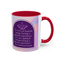 Load image into Gallery viewer, Colorful Inspirational Mug for Spiritual Souls, Affirmation Coffee Cup, Gift for Mindfulness, Butterfly Design, Rainbow Mug