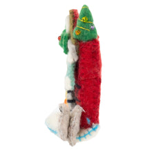 Load image into Gallery viewer, Night Before Xmas Cat Handmade Felt Ornament