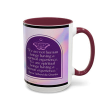 Load image into Gallery viewer, Colorful Inspirational Mug for Spiritual Souls, Affirmation Coffee Cup, Gift for Mindfulness, Butterfly Design, Rainbow Mug