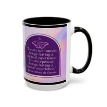Load image into Gallery viewer, Colorful Inspirational Mug for Spiritual Souls, Affirmation Coffee Cup, Gift for Mindfulness, Butterfly Design, Rainbow Mug