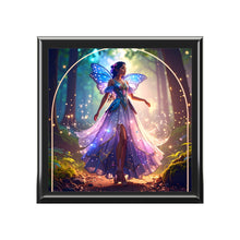 Load image into Gallery viewer, Enchanted Fairy Jewelry Box, Fantasy Keepsake Container, Gift for Her, Magical Storage, Home Decor, Fairy Tale Jewelry Organizer