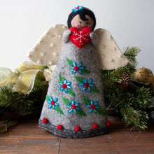 Load image into Gallery viewer, Christmas Tree Topper or Tabletop Decor, Angel Topper Turquoise - 11 inch Tall