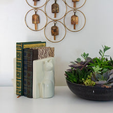 Load image into Gallery viewer, Soapstone Majestic Sitting Cat Bookends