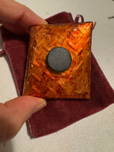 Load image into Gallery viewer, Halloween Mini Art Magnet | Upcycled Can Resin Art | Critter Lane Art Studio