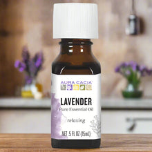 Load image into Gallery viewer, Lavender Essential Oil .5 oz Aura Cacia