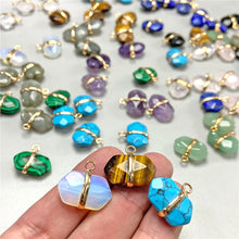 Load image into Gallery viewer, Healing Natural Crystal Stone Pendant Charm With Cutting Process For Jewelry Making Necklace Earring Accessories Handmade Bulk