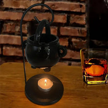 Load image into Gallery viewer, Hanging Cauldron Wax Burner Witch Caldron Pot Candle Holder Witchcraft Supplies Essential Oil Incense Aroma Diffuser Home Decor