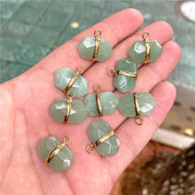 Load image into Gallery viewer, Healing Natural Crystal Stone Pendant Charm With Cutting Process For Jewelry Making Necklace Earring Accessories Handmade Bulk