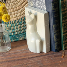 Load image into Gallery viewer, Soapstone Majestic Sitting Cat Bookends