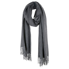 Load image into Gallery viewer, Solid Tassel Oblong Scarf